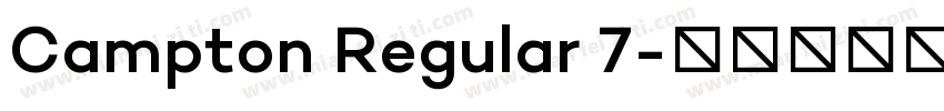 Campton Regular 7字体转换